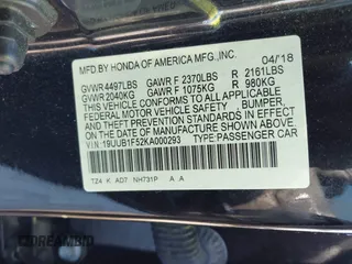 2019 Acura TLX Technology z VIN 19UUB1F52KA000293, wystawiony jako IAAI lot #42119137 z przebiegiem 29 589 mil mil oraz . Historia ofert i sprzedaży dostępna na DreamBid. Obrazek 9.