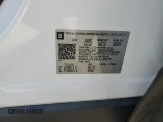 2020 GMC Terrain SLT z VIN 3GKALPEV2LL126770, wystawiony jako Copart lot #55128845 z przebiegiem 96 211 mil mil oraz Nie do naprawy • Non repairable. Historia ofert i sprzedaży dostępna na DreamBid. Obrazek 13.