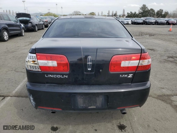 2007 Lincoln MKZ with VIN 3LNHM26T57R620658, listed as a Copart auction lot 49926655 with 186,084 mi miles and Clean Title. Bid and sale history available at carsss.com. Image 6.