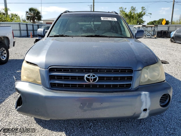 2003 Toyota Highlander with VIN JTEHF21A730150126, listed as a Copart auction lot 50927165 with 171,841 mi miles and Salvage Title. Bid and sale history available at carsss.com. Image 5.