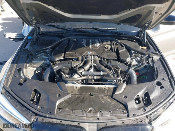 2019 BMW M5 with VIN WBSJF0C53KB448064, listed as a IAAI auction lot 41322325 with 47,694 mi miles. Bid and sale history available at carsss.com. Image 10.