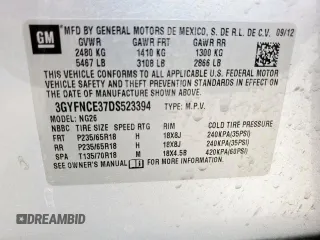 2013 Cadillac SRX Luxury Collection z VIN 3GYFNCE37DS523394, wystawiony jako Copart lot #57817035 z przebiegiem 379 637 mil mil oraz Szkoda całkowita • Salvage title. Historia ofert i sprzedaży dostępna na DreamBid. Obrazek 14.