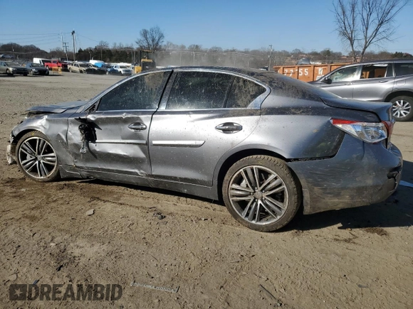 2017 Infiniti Q50 3.0t Sport with VIN JN1EV7AR8HM833565, listed as a Copart auction lot 46193885 with 90,906 mi miles and Salvage Title. Bid and sale history available at carsss.com. Image 2.