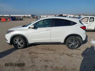 2021 Honda HR-V EX-L with VIN 3CZRU5H76MM727036, listed as a IAAI auction lot 41587332 with 91,506 mi miles. Bid and sale history available at carsss.com. Image 14.