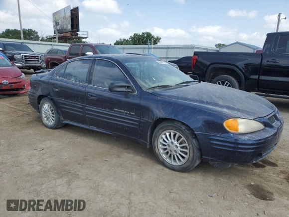2001 Pontiac Grand Am SE1 with VIN 1G2NF52T31M547738, listed as a Copart auction lot 57442525 with 180,899 mi miles and Salvage title. Bid and sale history available at DreamBid. Image 4.