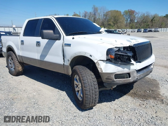 2005 Ford F-150 XLT with VIN 1FTPW12525KF04265, listed as a IAAI auction lot 41863650 with 215,895 mi miles. Bid and sale history available at carsss.com. Image 1.