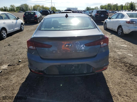 2019 Hyundai Elantra SEL with VIN KMHD84LF8KU739819, listed as a Copart auction lot 68789064 with 0 mi miles and Non Repairable. Bid and sale history available at carsss.com. Image 6.
