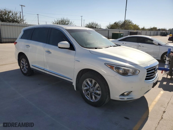 2014 Infiniti QX60 Hybrid with VIN 5N1CL0MN5EC522456, listed as a Copart auction lot 74043694 with 185,134 mi miles and Clean Title. Bid and sale history available at carsss.com. Image 4.