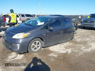 2013 Toyota Prius One with VIN JTDKN3DU8D5581720, listed as a IAAI auction lot 41710581 with 119,696 mi miles. Bid and sale history available at carsss.com. Image 2.