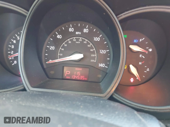 2014 Kia Rio LX with VIN KNADM4A35E6395218, listed as a IAAI auction lot 41614054 with 134,535 mi miles and . Bid and sale history available at DreamBid. Image 7.