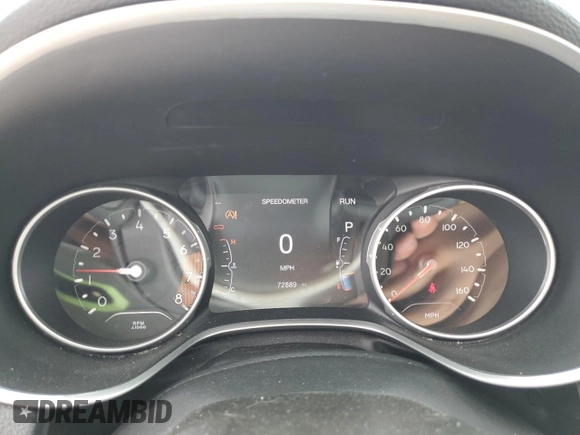 2018 Jeep Compass Altitude with VIN 3C4NJCBBXJT503252, listed as a Copart auction lot 54716095 with 72,889 mi miles and Salvage title. Bid and sale history available at DreamBid. Image 9.