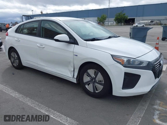 2019 Hyundai Ioniq Blue with VIN KMHC65LC5KU168562, listed as a IAAI auction lot 41500128 with 168,590 mi miles and . Bid and sale history available at DreamBid. Image 1.