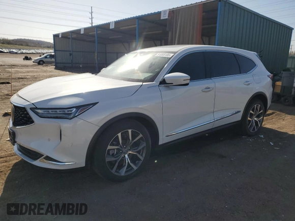 2023 Acura MDX Technology with VIN 5J8YE1H48PL043996, listed as a Copart auction lot 51858185 with 17,228 mi miles and Salvage title. Bid and sale history available at DreamBid. Image 1.