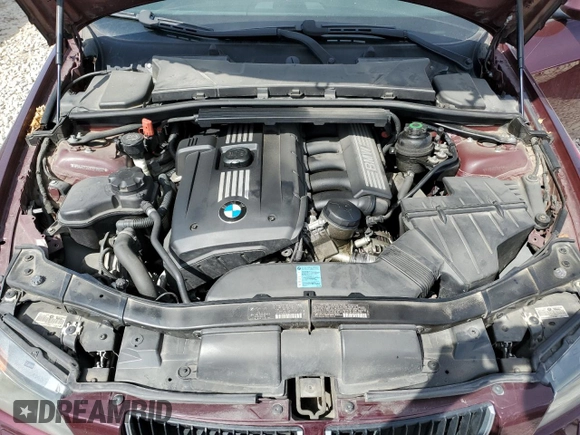 2007 BMW 3 Series 328xi with VIN WBAVC73507KP35487, listed as a Copart auction lot 53204665 with Not provided miles and Salvage title. Bid and sale history available at DreamBid. Image 11.