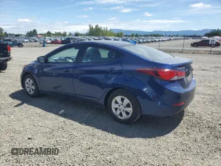 2016 Hyundai Elantra SE with VIN 5NPDH4AE0GH675565, listed as a Copart auction lot 62288815 with 104,716 mi miles and Clean title. Bid and sale history available at DreamBid. Image 2.