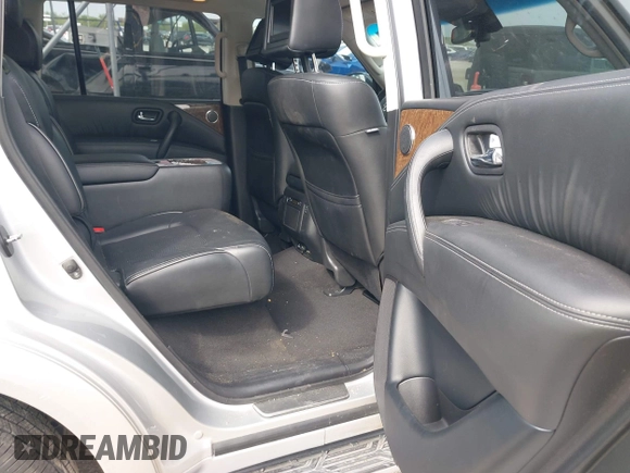 2017 Infiniti QX80 with VIN JN8AZ2NF3H9644820, listed as a IAAI auction lot 42246540 with 142,342 mi miles and . Bid and sale history available at DreamBid. Image 8.