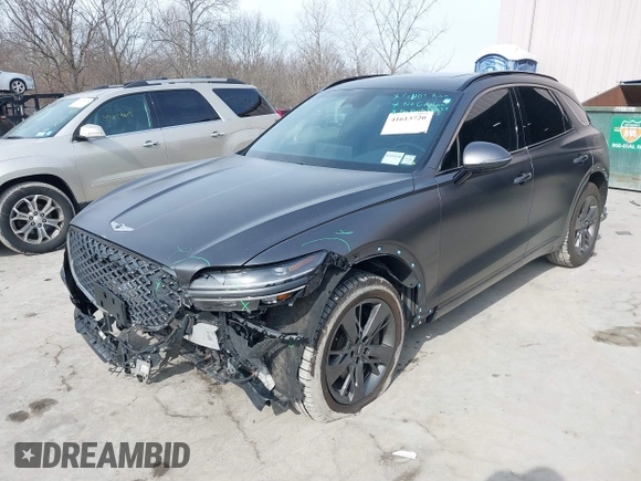 2022 Genesis GV70 Sport with VIN KMUMCDTC6NU028274, listed as a IAAI auction lot 41613720 with 46,522 mi miles and . Bid and sale history available at DreamBid. Image 17.