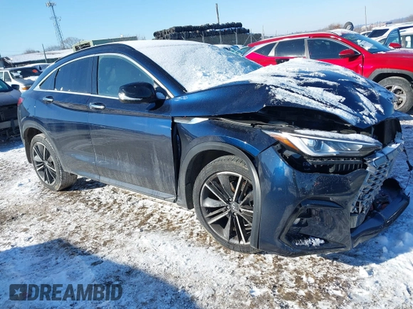 2023 Infiniti QX55 Luxe with VIN 3PCAJ5JR2PF114136, listed as a IAAI auction lot 41395653 with Not provided miles and . Bid and sale history available at DreamBid. Image 1.