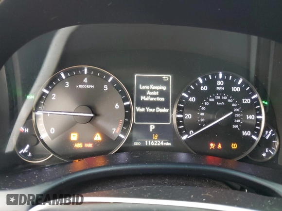 2016 Lexus GS 350 with VIN JTHBZ1BL6GA004357, listed as a Copart auction lot 42327505 with 116,224 mi miles and Salvage Title. Bid and sale history available at carsss.com. Image 9.