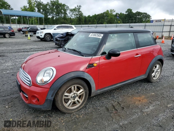 2013 MINI Hardtop with VIN WMWSU3C56DT678503, listed as a Copart auction lot 61062585 with 96,564 mi miles and Clean title. Bid and sale history available at DreamBid. Image 1.