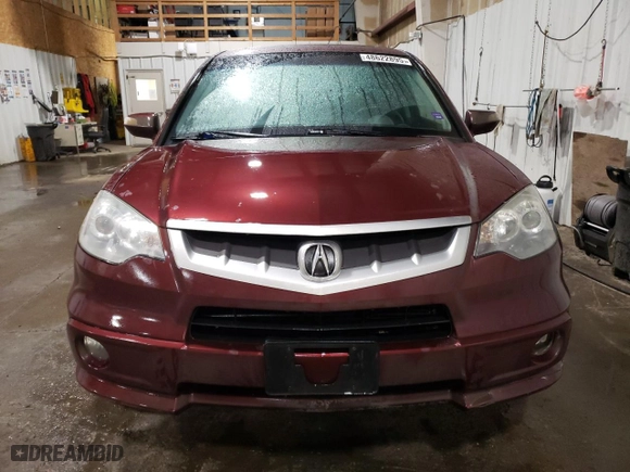 2009 Acura RDX Tech Pkg with VIN 5J8TB185X9A006006, listed as a Copart auction lot 48622895 with 134,508 mi miles and Clean Title. Bid and sale history available at carsss.com. Image 5.