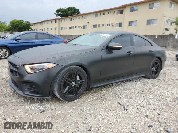 2019 Mercedes-Benz CLS with VIN WDD2J5JB7KA031428, listed as a Copart auction lot 62647904 with 0 mi miles and Non Repairable. Bid and sale history available at carsss.com. Image 1.