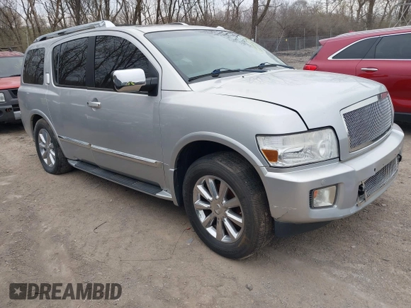 2008 Infiniti QX56 with VIN 5N3AA08C58N903066, listed as a IAAI auction lot 41913494 with 159,280 mi miles. Bid and sale history available at carsss.com. Image 1.