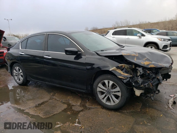 2014 Honda Accord Sedan LX with VIN 1HGCR2F37EA200036, listed as a Copart auction lot 47605025 with 114,417 mi miles and Salvage Title. Bid and sale history available at carsss.com. Image 4.