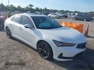 2025 Acura Integra Technology with VIN 19UDE4H68SA010017, listed as a IAAI auction lot 42324036 with 7,556 mi miles and . Bid and sale history available at DreamBid. Image 1.