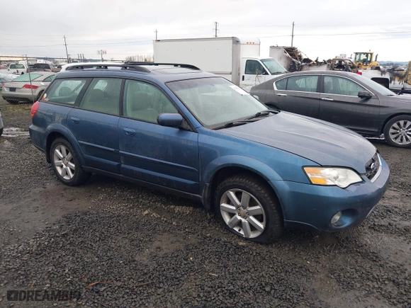 2006 Subaru Legacy Wagon Outback 2.5i Ltd with VIN 4S4BP62C667338416, listed as a IAAI auction lot 41155200 with 151,415 mi miles. Bid and sale history available at carsss.com. Image 1.