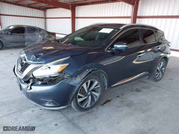 2015 Nissan Murano S with VIN 5N1AZ2MG0FN246941, listed as a IAAI auction lot 41353183 with 111,619 mi miles. Bid and sale history available at carsss.com. Image 2.