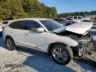 2022 Acura MDX with VIN 5J8YE1H35NL003508, listed as a Copart auction lot 76452114 with 0 mi miles and Salvage Title. Bid and sale history available at carsss.com. Image 4.