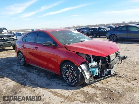 2023 Kia Forte GT with VIN 3KPF44ACXPE563556, listed as a IAAI auction lot 41324243 with 35,872 mi miles and . Bid and sale history available at carsss.com. Image 1.
