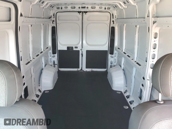 2024 Ram ProMaster Cargo Tradesman with VIN 3C6LRVDG7RE132725, listed as a Copart auction lot 49747225 with 2,020 mi miles and Salvage Title. Bid and sale history available at DreamBid. Image 10.