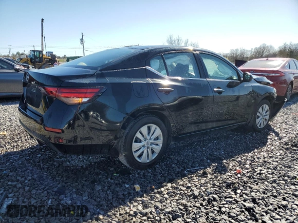 2025 Nissan Sentra S with VIN 3N1AB8BV3SY218578, listed as a Copart auction lot 48521795 with 8,200 mi miles and Salvage Title. Bid and sale history available at DreamBid. Image 3.