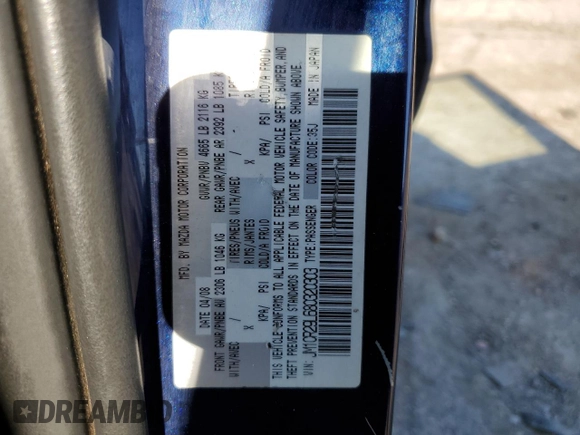 2008 Mazda 5 Grand Touring z VIN JM1CR29L680320303, wystawiony jako Copart lot #82290764 z przebiegiem 206 603 mil mil oraz Szkoda całkowita • Salvage title. Historia ofert i sprzedaży dostępna na DreamBid. Obrazek 28.