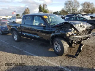 2002 Dodge Dakota Sport with VIN 1B7HG38N82S697439, listed as a Copart auction lot 44282155 with 239,414 mi miles and Salvage Title. Bid and sale history available at carsss.com. Image 4.