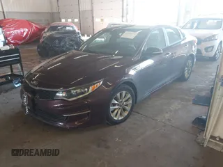2018 Kia Optima LX with VIN 5XXGT4L36JG274564, listed as a IAAI auction lot 41535874 with 91,883 mi miles and . Bid and sale history available at DreamBid. Image 2.
