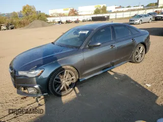 2016 Audi S6 Premium Plus with VIN WAUF2AFC9GN195344, listed as a Copart auction lot 75687244 with 91,345 mi miles and Salvage Title. Bid and sale history available at carsss.com. Image 1.