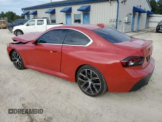 2022 BMW 2 Series 230i with VIN 3MW23CM07N8C18099, listed as a Copart auction lot 72835454 with 38,749 mi miles and Salvage Title. Bid and sale history available at carsss.com. Image 2.