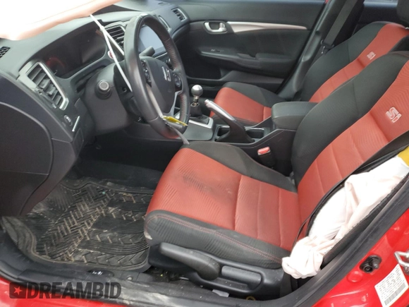 2015 Honda Civic Sedan Si with VIN 2HGFB6E5XFH702960, listed as a Copart auction lot 42838505 with 125,103 mi miles and Salvage Title. Bid and sale history available at carsss.com. Image 7.