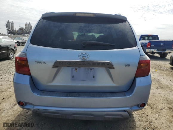 2009 Toyota Highlander Sport with VIN JTEDS43A992076949, listed as a Copart auction lot 49296505 with 122,331 mi miles and Salvage Title. Bid and sale history available at carsss.com. Image 6.
