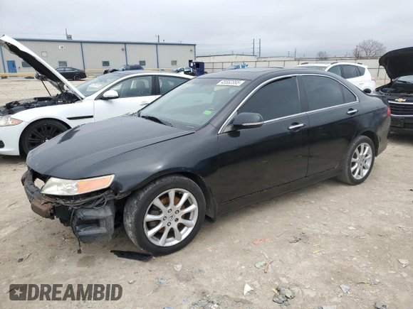 2007 Acura TSX with VIN JH4CL96867C015499, listed as a Copart auction lot 45552355 with 201,481 mi miles and Salvage title. Bid and sale history available at DreamBid. Image 1.