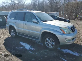 2005 Lexus GX with VIN JTJBT20X450081856, listed as a Copart auction lot 46337545 with 382,956 mi miles and Clean Title. Bid and sale history available at carsss.com. Image 4.