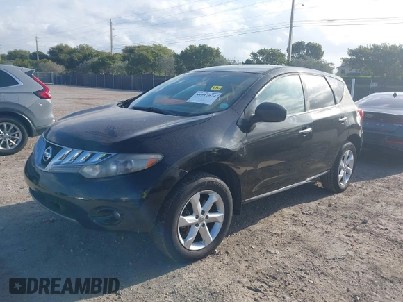2009 Nissan Murano SL with VIN JN8AZ18U69W101310, listed as a IAAI auction lot 41912974 with 126,321 mi miles and . Bid and sale history available at carsss.com. Image 2.