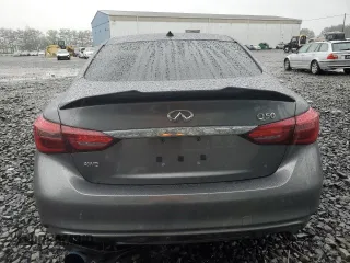 2018 Infiniti Q50 Luxe with VIN JN1EV7AR1JM433482, listed as a Copart auction lot 57093905 with Not provided miles and Salvage title. Bid and sale history available at DreamBid. Image 6.