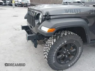 2021 Jeep Wrangler Unlimited Sport S with VIN 1C4HJXDN9MW822281, listed as a IAAI auction lot 41163183 with 23,665 mi miles and . Bid and sale history available at DreamBid. Image 17.