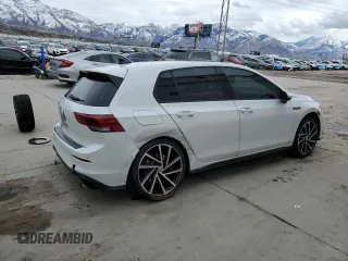 2024 Volkswagen Golf GTI Autobahn with VIN WVWVA7CD2RW222124, listed as a Copart auction lot 47599875 with 5,364 mi miles and Salvage Title. Bid and sale history available at carsss.com. Image 3.