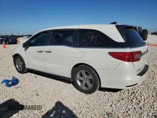 2019 Honda Odyssey EX-L with VIN 5FNRL6H71KB071098, listed as a Copart auction lot 47871955 with 97,043 mi miles and Salvage Title. Bid and sale history available at carsss.com. Image 2.