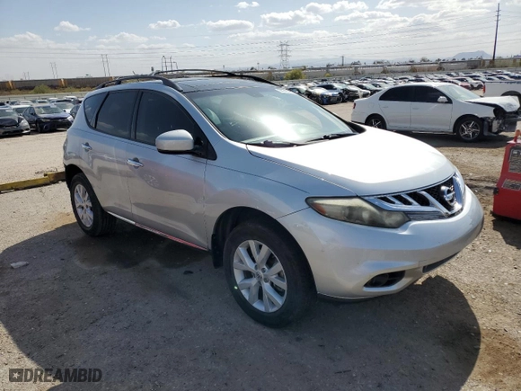 2012 Nissan Murano SL with VIN JN8AZ1MU4CW104560, listed as a Copart auction lot 51318235 with 125,928 mi miles and Salvage Title. Bid and sale history available at carsss.com. Image 4.